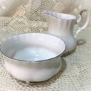 Royal Albert “Chantilly” Cream & Sugar Set